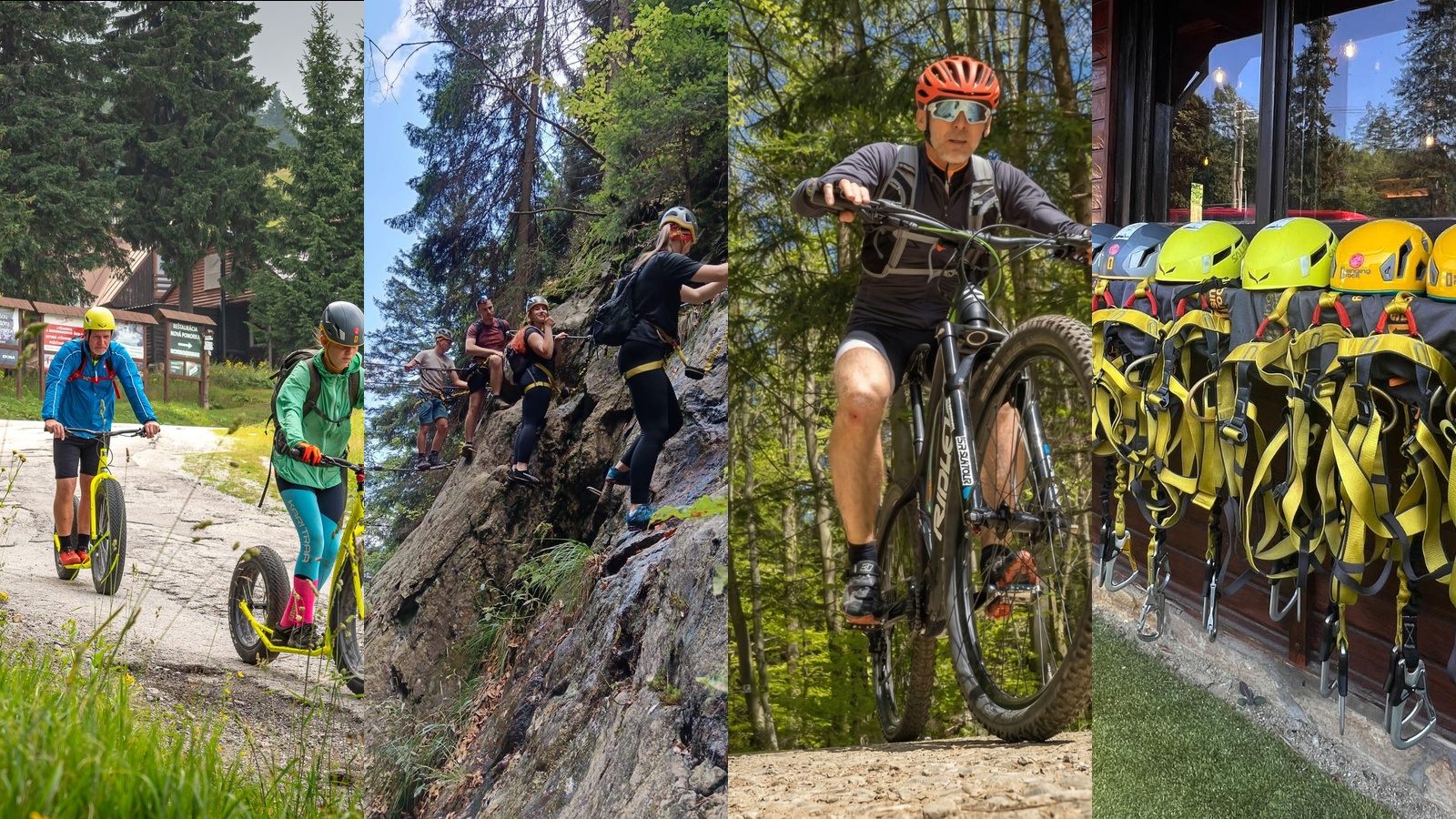 Aktivity FATRA SKI ferrata, kolobežky a horské E-BIKE